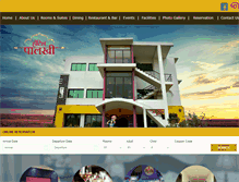 Tablet Screenshot of hotelpalkhi.com